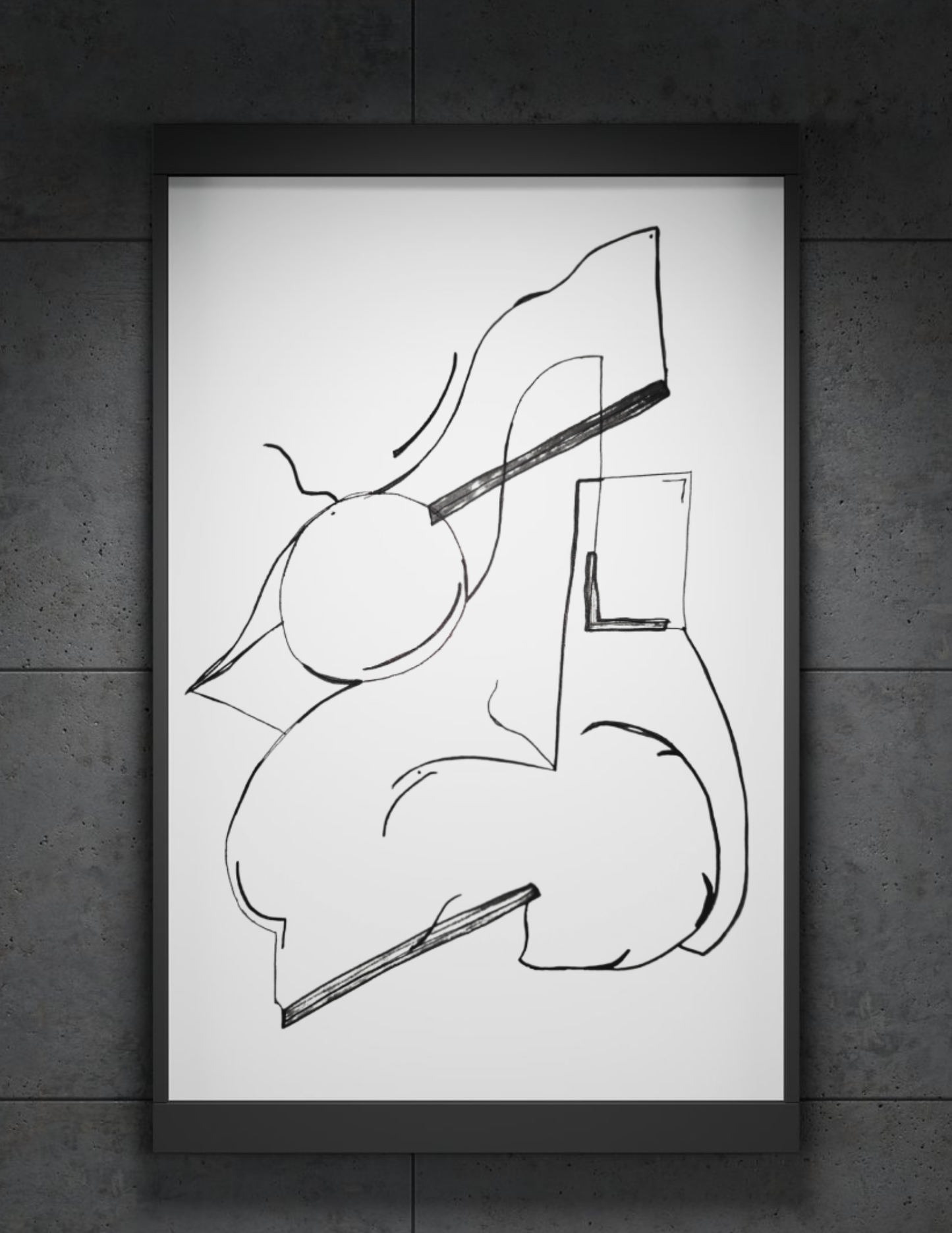 The Face (Framed Print)