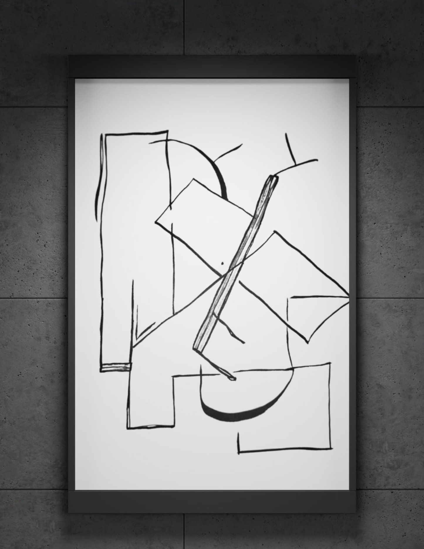 The Puzzled (Framed Print)