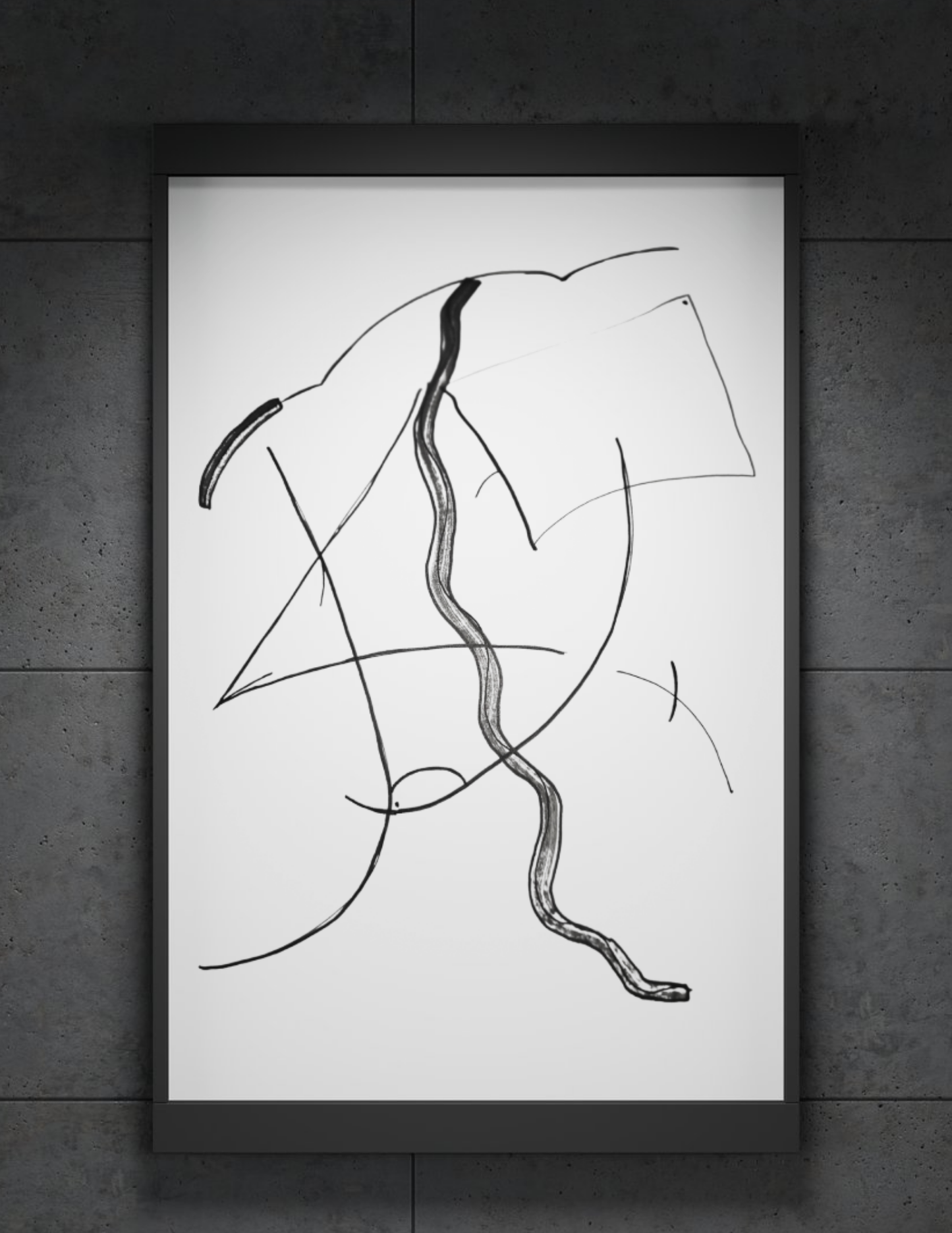 The River (Framed Print)