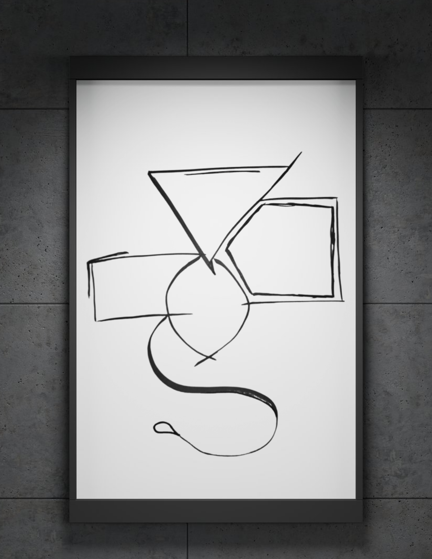 The Fitted (Framed Print)