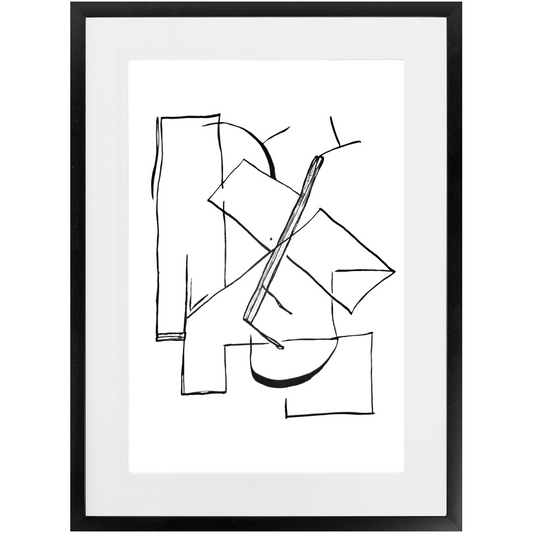 The Puzzled (Mat Framed)